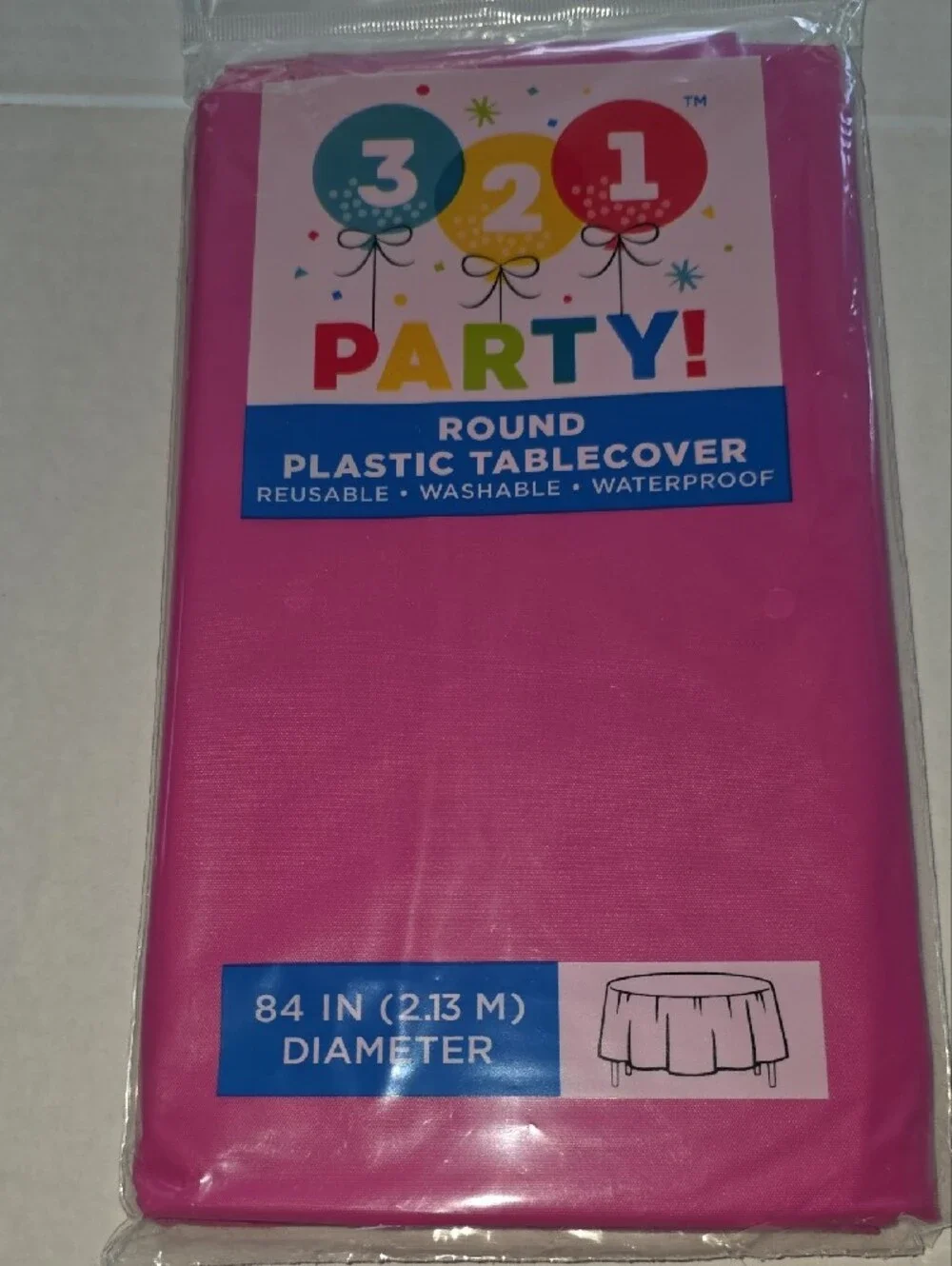 Neon Pink Disposable Party Set